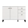 ΚΟΜΟΤΑ-ΜΠΟΥΦΕΣ ALMOND 115 3K3F2V ΛΕΥΚΟ ΧΡΩΜΑ 116x35x78εκ
