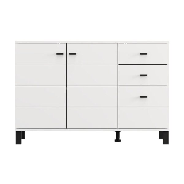 ΚΟΜΟΤΑ-ΜΠΟΥΦΕΣ ALMOND 115 3K3F2V ΛΕΥΚΟ ΧΡΩΜΑ 116x35x78εκ
