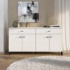 ΚΟΜΟΤΑ-ΜΠΟΥΦΕΣ ALMOND 154 4K2F4V ΛΕΥΚΟ ΧΡΩΜΑ 154x35x78εκ