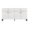 ΚΟΜΟΤΑ-ΜΠΟΥΦΕΣ ALMOND 154 4K2F4V ΛΕΥΚΟ ΧΡΩΜΑ 154x35x78εκ