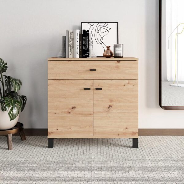 ΚΟΜΟΤΑ-ΜΠΟΥΦΕΣ ALMOND 77 2K1F2V ARTISAN OAK ΧΡΩΜΑ 77x35x78εκ