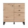 ΚΟΜΟΤΑ-ΜΠΟΥΦΕΣ ALMOND 77 2K3F1V ARTISAN OAK ΧΡΩΜΑ 77x35x78εκ