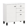 ΚΟΜΟΤΑ-ΜΠΟΥΦΕΣ ALMOND 77 2K3F1V ΛΕΥΚΟ ΧΡΩΜΑ 77x35x78εκ