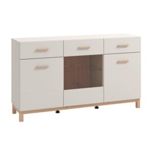 ΚΟΜΟΤΑ-ΜΠΟΥΦΕΣ ESSEX 154 3K2F3V VS1 CASHMERE/ARTISAN OAK 154x42x89εκ