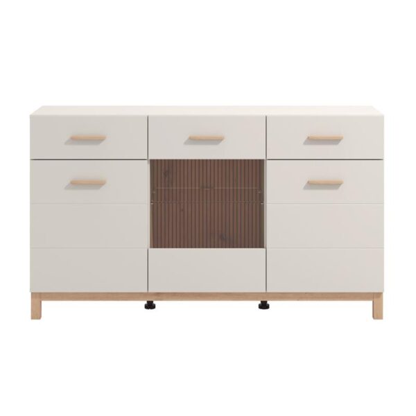 ΚΟΜΟΤΑ-ΜΠΟΥΦΕΣ ESSEX 154 3K2F3V VS1 CASHMERE/ARTISAN OAK 154x42x89εκ