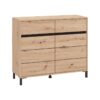 ΚΟΜΟΤΑ-ΜΠΟΥΦΕΣ MARRON 106 2K2F2V ARTISAN OAK/ΜΑΥΡΟ ΜΑΤΤ ΧΡΩΜΑ 106x40x90εκ