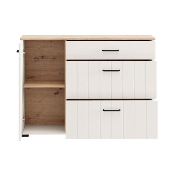 ΚΟΜΟΤΑ-ΣΥΡΤΑΡΙΕΡΑ LAMBETH 117 2K3F1V CASHMERE-ARTISAN OAK ΧΡΩΜΑ 118x41x86εκ