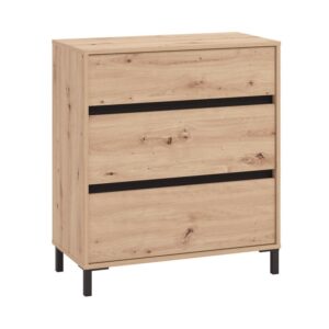 ΚΟΜΟΤΑ-ΣΥΡΤΑΡΙΕΡΑ MARRON 80 3F ARTISAN OAK/ΜΑΥΡΟ ΜΑΤΤ ΧΡΩΜΑ 80x40x90εκ