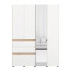 ΝΤΟΥΛΑΠΑ ARDERIN 4K3F1O h207 ARTISAN OAK-ΛΕΥΚΟ 155x52x208εκ