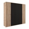 ΝΤΟΥΛΑΠΑ AVIGNON 5K h211 ARTISAN OAK-ΜΑΥΡΟ ΧΡΩΜΑ 228x55x211εκ