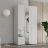 ΝΤΟΥΛΑΠΑ CAMPSIE 3K1F1O h207 ΛΕΥΚΟ ΧΡΩΜΑ 118x52x208εκ