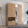 ΝΤΟΥΛΑΠΑ CAMPSIE 4K1F1O h207 ARTISAN OAK ΧΡΩΜΑ 155x52x208εκ