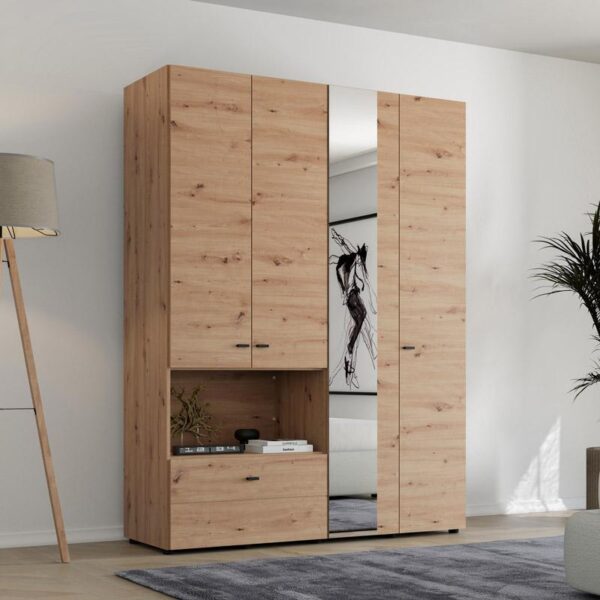 ΝΤΟΥΛΑΠΑ CAMPSIE 4K1F1O h207 ARTISAN OAK ΧΡΩΜΑ 155x52x208εκ
