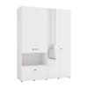 ΝΤΟΥΛΑΠΑ CAMPSIE 4K1F1O h207 ΛΕΥΚΟ ΧΡΩΜΑ 155x52x208εκ
