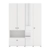 ΝΤΟΥΛΑΠΑ CAMPSIE 4K1F1O h207 ΛΕΥΚΟ ΧΡΩΜΑ 155x52x208εκ