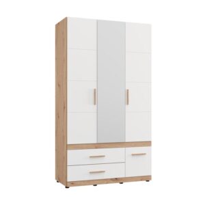 ΝΤΟΥΛΑΠΑ DILLON 3K3F1O h207 ARTISAN OAK-ΛΕΥΚΟ 117x52x208εκ