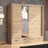 ΝΤΟΥΛΑΠΑ ΜΕ ΚΑΘΡΕΦΤΗ ALBI PLUS 205 2F OG ARTISAN OAK ΧΡΩΜΑ 205x60x216εκ