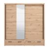 ΝΤΟΥΛΑΠΑ ΜΕ ΚΑΘΡΕΦΤΗ ALBI PLUS 205 2F OG ARTISAN OAK ΧΡΩΜΑ 205x60x216εκ