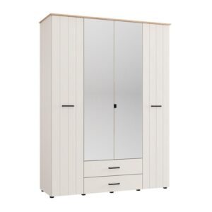 ΝΤΟΥΛΑΠΑ ΜΕ ΚΑΘΡΕΦΤΗ LAMBETH 4K2F2O h207 CASHMERE-ARTISAN OAK ΧΡΩΜΑ 158x54x208εκ