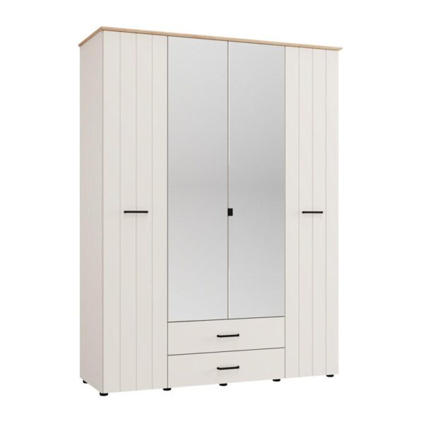 ΝΤΟΥΛΑΠΑ ΜΕ ΚΑΘΡΕΦΤΗ LAMBETH 4K2F2O h207 CASHMERE-ARTISAN OAK ΧΡΩΜΑ 158x54x208εκ