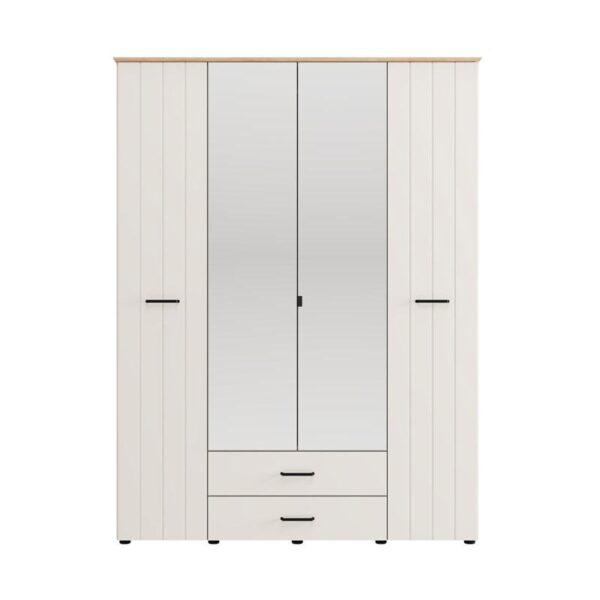 ΝΤΟΥΛΑΠΑ ΜΕ ΚΑΘΡΕΦΤΗ LAMBETH 4K2F2O h207 CASHMERE-ARTISAN OAK ΧΡΩΜΑ 158x54x208εκ