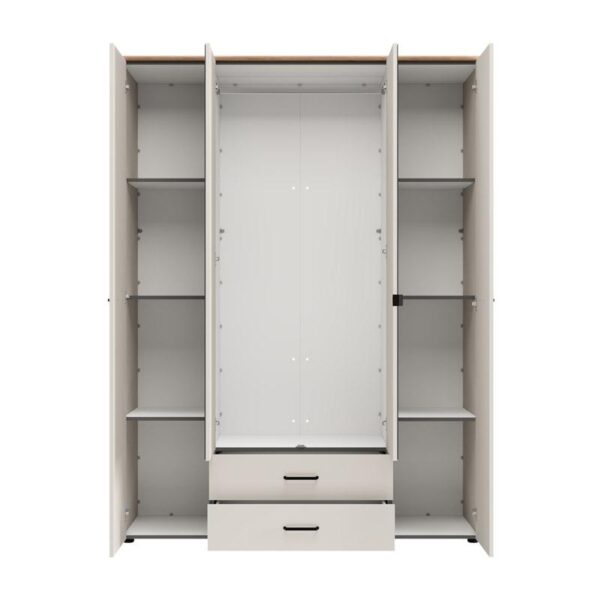 ΝΤΟΥΛΑΠΑ ΜΕ ΚΑΘΡΕΦΤΗ LAMBETH 4K2F2O h207 CASHMERE-ARTISAN OAK ΧΡΩΜΑ 158x54x208εκ