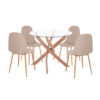 set-trapezarias-5tmch-eschoroy-fb9108851.jpg ΣΕΤ ΤΡΑΠΕΖΑΡΙΑΣ 5ΤΜΧ ΕΣ.ΧΩΡΟΥ JAFARU HM10885.12 ΣΤΡΟΓΓΥΛΟ ΤΡΑΠΕΖΙ Φ90 & 4 ΚΑΡΕΚΛΕΣ--ΜΠΕΖ