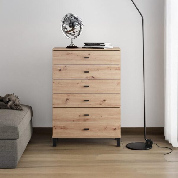 ΣΥΡΤΑΡΙΕΡΑ ALMOND 77 6F ARTISAN OAK ΧΡΩΜΑ 77x35x78εκ