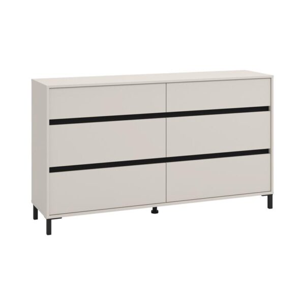 ΣΥΡΤΑΡΙΕΡΑ MARRON 157 6F CASHMERE/ΜΑΥΡΟ ΜΑΤΤ ΧΡΩΜΑ 157x40x90εκ