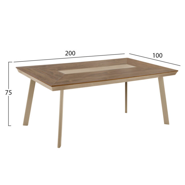trapezi-aloyminioy-fb9513104-kapoytsino-1.jpg ΤΡΑΠΕΖΙ ΑΛΟΥΜΙΝΙΟΥ TABER HM5131.04 ΚΑΠΟΥΤΣΙΝΟ ΜΕ POLYWOOD TOP 200x100x75Υεκ