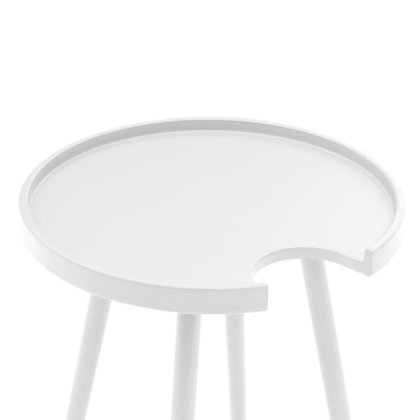 ΤΡΑΠΕΖΙ ΒΟΗΘΗΤΙΚΟ ΣΤΡΟΓΓΥΛΟ ΕΞ.ΧΩΡΟΥ TEROC HM6433.02 ΑΛΟΥΜΙΝΙΟ ΛΕΥΚΟ Φ47x53Υεκ