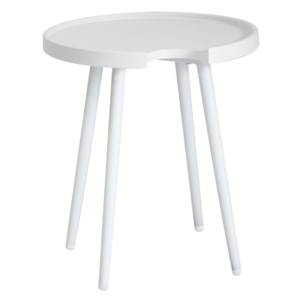 ΤΡΑΠΕΖΙ ΒΟΗΘΗΤΙΚΟ ΣΤΡΟΓΓΥΛΟ ΕΞ.ΧΩΡΟΥ TEROC HM6433.02 ΑΛΟΥΜΙΝΙΟ ΛΕΥΚΟ Φ47x53Υεκ