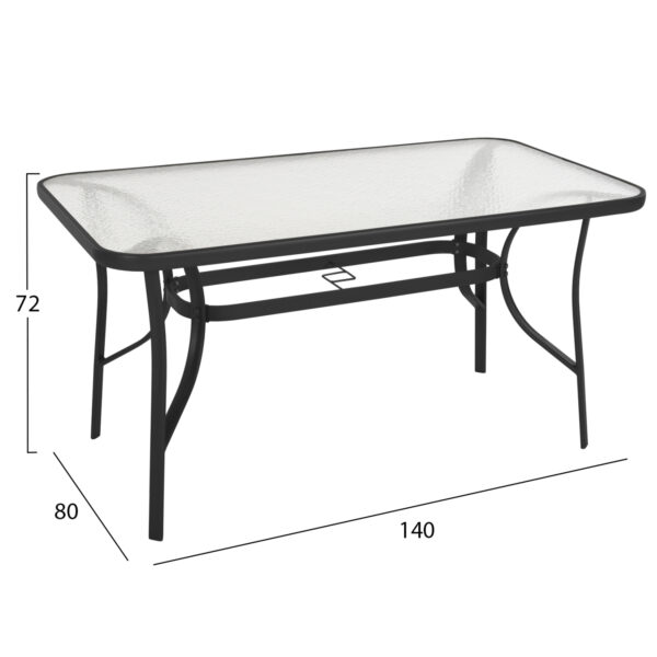 trapezi-fb9510603-mayro-metalliko-me-gya-1-1.jpg ΤΡΑΠΕΖΙ BRUNO HM5106.03 ΜΑΥΡΟ ΜΕΤΑΛΛΙΚΟ ΜΕ ΓΥΑΛΙΝΗ ΕΠΙΦΑΝΕΙΑ 140Χ80Χ72Υεκ