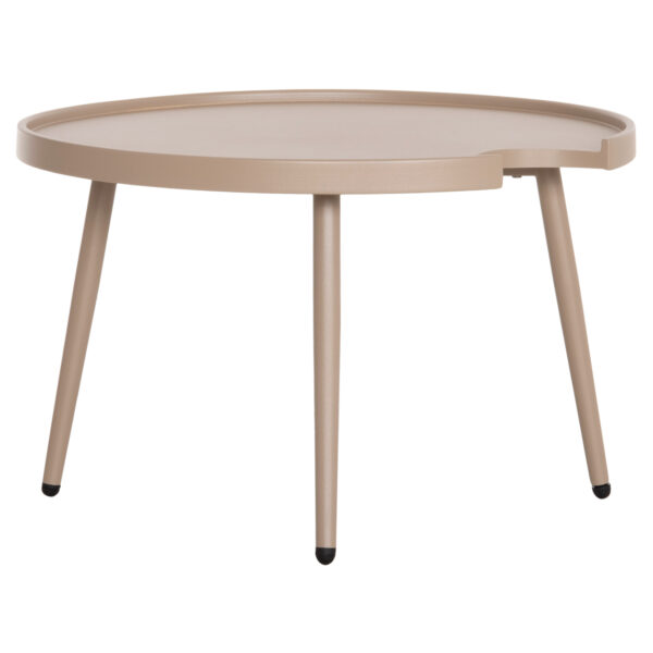 ΤΡΑΠΕΖΙ ΜΕΣΗΣ ΣΤΡΟΓΓΥΛΟ ΕΞ.ΧΩΡΟΥ TEROC HM6434.03 ΑΛΟΥΜΙΝΙΟ ΚΑΠΟΥΤΣΙΝΟ Φ70x44Υεκ