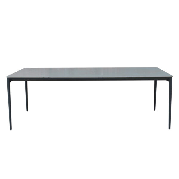 ΤΡΑΠΕΖΙ ΤΡΑΠΕΖΑΡΙΑΣ STAD HM6558.01 ΓΚΡΙ ΑΛΟΥΜΙΝΙΟ & SINTERED STONE TOP 220x100x75Υεκ