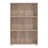 ΒΙΒΛΙΟΘΗΚΗ TOMAR 3 GREY OAK 70x24,5x107,5εκ