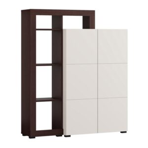 ΒΙΤΡΙΝΑ ARGYLL 2K2V OP 138 CASHMERE ΜΕ DARK TAILOR OAK ΧΡΩΜΑ 116x35x138εκ