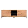 ΕΠΙΠΛΟ ΤΗΛΕΟΡΑΣΗΣ Fylliana Alba ARTISAN OAK-ΜΑΥΡΟ 138x40x47εκ
