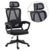 ΚΑΡΕΚΛΑ ΓΡΑΦΕΙΟΥ FRANTIC HM1224.01 ΜΑΥΡO MESH & ΠΟΛΥΠΡΟΠΥΛΕΝΙΟ 60x60x134Υεκ