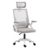 ΚΑΡΕΚΛΑ ΓΡΑΦΕΙΟΥ MATRON HM1226.02 ΛΕΥΚΟ PP--ΑΝΟΙΧΤΟ ΓΚΡΙ MESH 47x47x128Υεκ