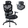 ΚΑΡΕΚΛΑ ΓΡΑΦΕΙΟΥ APEX HM1227.01 ΜΑΥΡO MESH & PP 68x68x120-130Υεκ