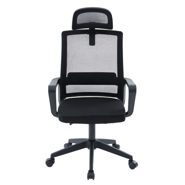 ΚΑΡΕΚΛΑ ΓΡΑΦΕΙΟΥ VELOCITY HM1229.01 ΜΑΥΡO MESH & PP 61x62x123Υεκ