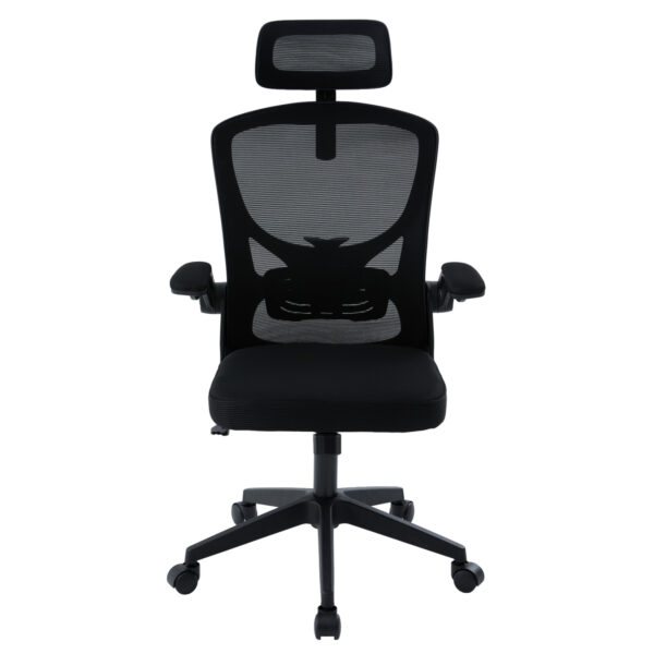 ΚΑΡΕΚΛΑ ΓΡΑΦΕΙΟΥ FLOATER HM1230.01 ΜΑΥΡO MESH & PP 62x62x106-116Υεκ