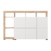 ΚΟΜΟΤΑ-ΜΠΟΥΦΕΣ ARGYLL 154 3K2F1V OP ΛΕΥΚΟ ΜΕ ARTISAN OAK ΧΡΩΜΑ 155x40x100εκ