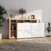ΚΟΜΟΤΑ-ΜΠΟΥΦΕΣ ARGYLL 192 4K2F2V OP ΛΕΥΚΟ ΜΕ ARTISAN OAK ΧΡΩΜΑ 193x40x100εκ