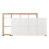 ΚΟΜΟΤΑ-ΜΠΟΥΦΕΣ ARGYLL 192 4K4V OP ΛΕΥΚΟ ΜΕ ARTISAN OAK ΧΡΩΜΑ 193x40x100εκ