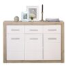 ΚΟΜΟΤΑ-ΜΠΟΥΦΕΣ Etna 3K3F Grey Oak - Λευκή Λάκκα 133x35x90.5εκ