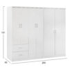 ntoylapa-6fylli-fb92123505-melamini-chro-1.jpg ΝΤΟΥΛΑΠΑ 6ΦΥΛΛΗ BLAKELY HM21235.05 ΜΕΛΑΜΙΝΗ ΧΡΩΜΑ ΛΕΥΚΟ 201x43x181Υεκ