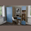 ΝΤΟΥΛΑΠΑ Fylliana Smile GREY OAK - ΜΠΛΕ 80*50*180