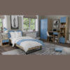 ΝΤΟΥΛΑΠΑ Fylliana Smile GREY OAK - ΜΠΛΕ 80*50*180